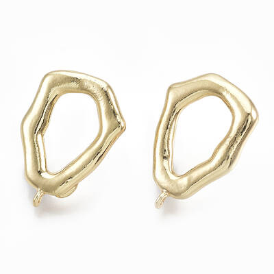 Brass Stud Earring Findings