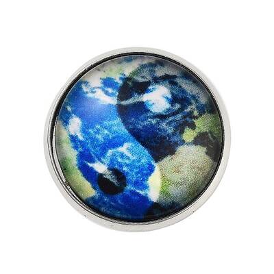 Round Glass Brooches