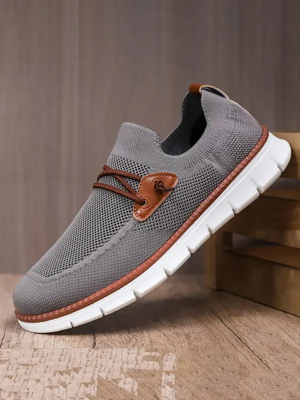 Men's Casual Lace Up Low Top Sneakers, Lightweight Breathable Comfortable Running Sports Shoes for Daily Wear, Minimalist All...