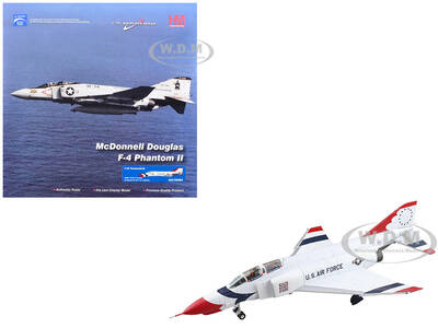 McDonnell Douglas F-4E Phantom II Fighter-Bomber Aircraft Thunderbirds, with Decals for No.1 to 7 planes, 1973/74 Season Un...