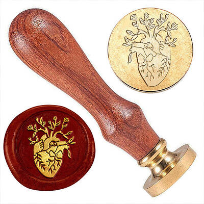 Golden Plated Brass Sealing Wax Stamp Head