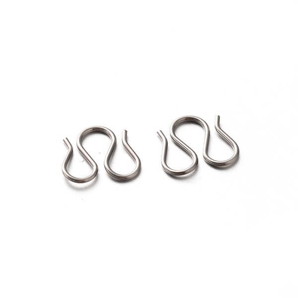 Tarnish Resistant 201 Stainless Steel S-Hook Clasps