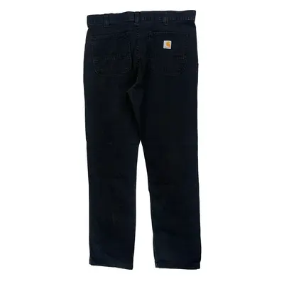Carhartt Trousers - 36W 32L Black Cotton Blend | Size: 36″ waist