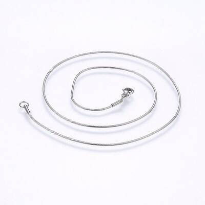 Non-Tarnish 304 Stainless Steel Snake Chain Necklaces