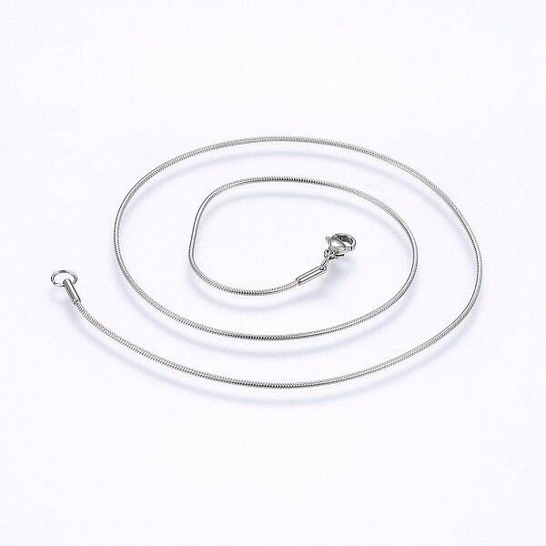 Non-Tarnish 304 Stainless Steel Snake Chain Necklaces