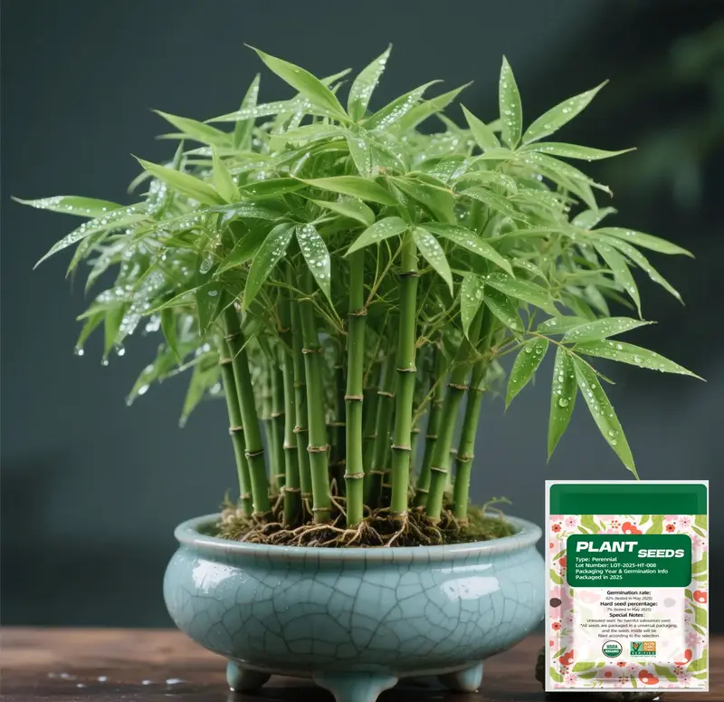 Lucky Bamboo Cypress Seed  - Live Indoor Houseplants for Home Decor,  Bamboo Plant, Indoor Low Light Plants, Feng Shui