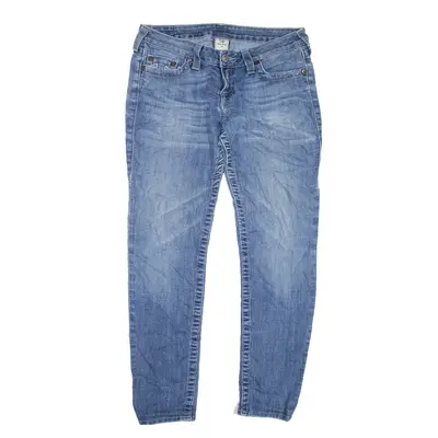 TRUE RELIGION Jeans Blue Denim Regular Tapered Womens W32 L27