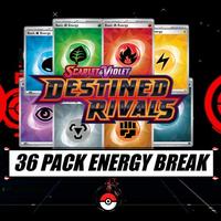 LIVE Energy Break Destined Rivals - 36 Pokémon Booster Packs - 8 Spots
