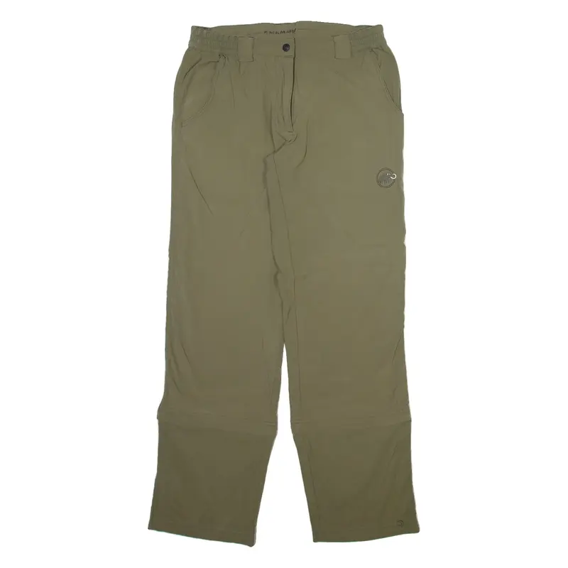 MAMMUT Detachable Legs Womens Trousers Green Regular Straight W28 L30