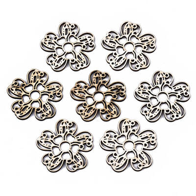Unfinished Natural Poplar Wood Filigree Joiners Links