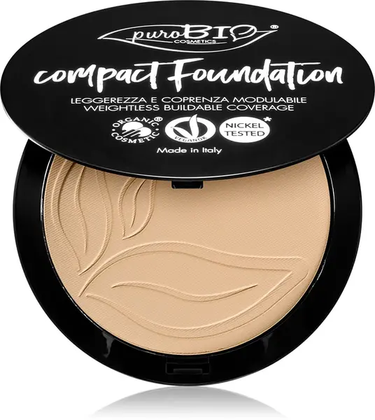 puroBIO Cosmetics compact powder foundation SPF 10 color 01 9 g