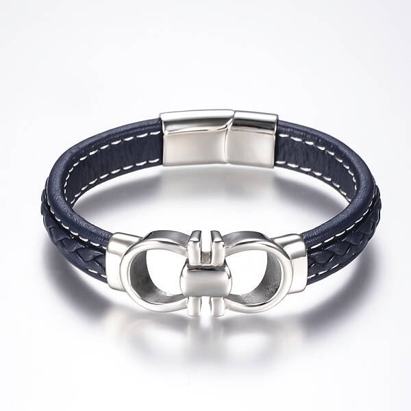 Men's Braided Leather Cord Bracelets