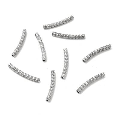 Non-Tarnish Textured 304 Stainless Steel Tube Beads