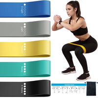 Resistance Loop Exercise Bands for Home Fitness, Yoga Pilates, Stretching, Strength Training, and Physical Therapy - Elastic ...