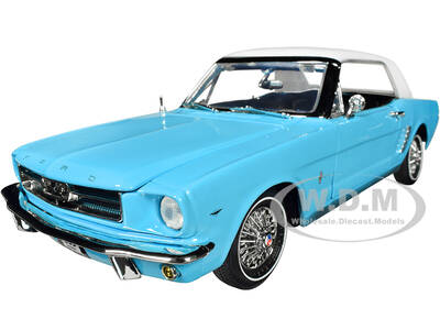 1964 1/2 Ford Mustang Light Blue with White Top James Bond 007 \