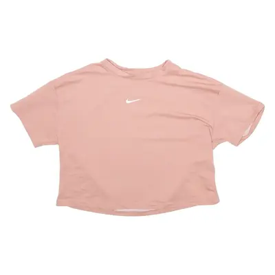NIKE Cropped Womens T-Shirt Pink M