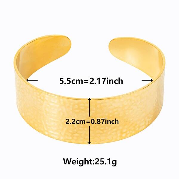 Stylish European and American Texture 304 Stainless Steel Cuff Bangles for Women