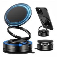 360° Adjustable Vacuum Magnetic Phone Holder, Suction Cup Phone Mount for Magsafe, Portable Cell Phone Holder for Car,Makeup...