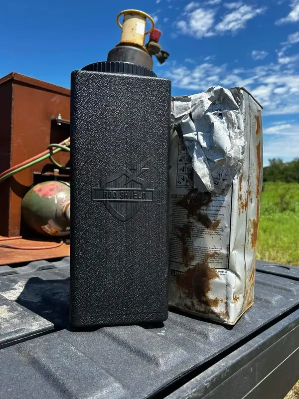 Rod Shield Container for Welding | 50 lbs Capacity | Durable Polyethylene Plastic