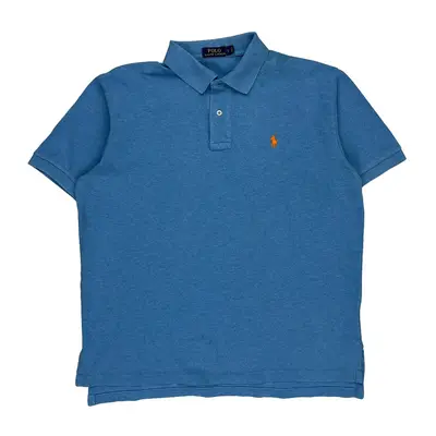 Polo By Ralph Lauren Polo Shirt - Large Blue Cotton | Size: large