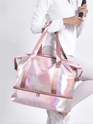 Unisex Casual Colorful Striking Large Capacity Travel Bag, Punk Style Fashionable Travel Bag As Handbag, Trendy Handbag For T...