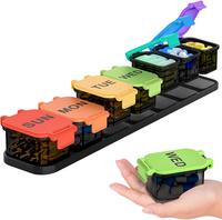 Extra Large Weekly Pill Organizer - Waterproof 7-Day Pill Box, Portable Vitamin & Supplement Case, Easy to Open Design, Ideal...
