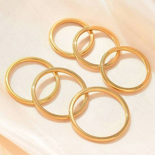 304 Stainless Steel Plain Band Rings