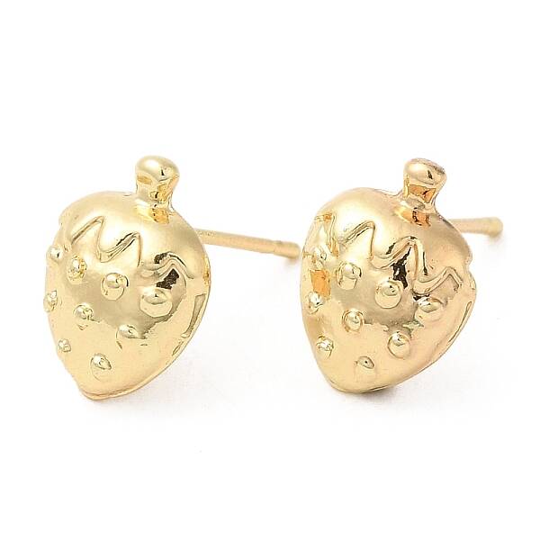 Strawberry Alloy Stud Earrings for Women