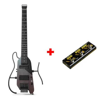 Donner HUSH™ X PRO Electric Guitar - Midnight Glow / Guitar+Pedal
