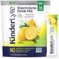 KinderFarms Kinderlyte Electrolyte Powder Drink Mix, Hydration Packets, Lemonade (16 Count) Healthcare Fruit