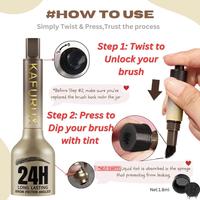 Long Lasting Liquid Eyebrow Pen with Brush, 1 Count Waterproof Eyebrow Pen, Easy Coloring Eyebrow Pen, Eye Brow Makeup Tool f...