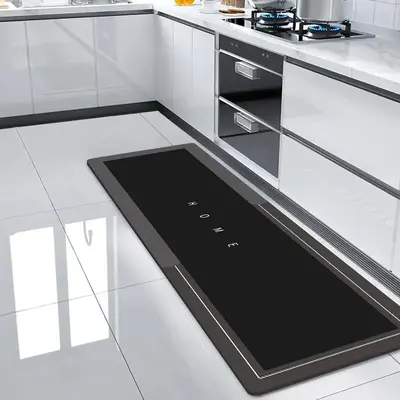 Kitchen Floor Mat, 1 Count Non-slip Absorbent Rectangle Kitchen Rug, Floor Mat for Home Kitchen Living Room Bedroom Bathroom