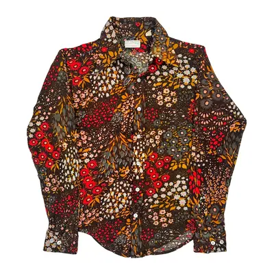 The Crescent Floral Patterned Shirt - Medium Multicoloured Cotton