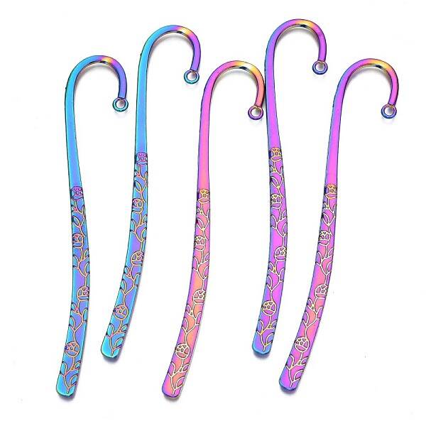 Rainbow Color Alloy Bookmark Findings