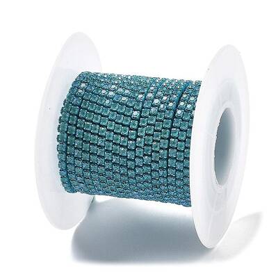 Iron Rhinestone Glass Cup Chain