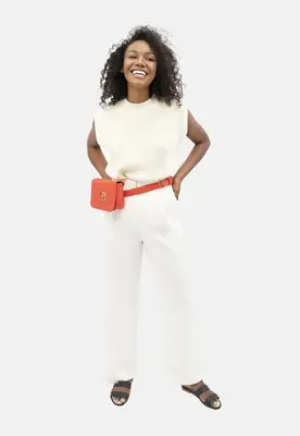 French Riviera - Wide Leg Pants - Porcelain | Size: XS