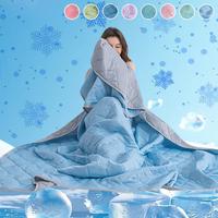 Cooling Blanket, 1 Count Soft Comfortable Breathable Lightweight Cooling Blanket, Summer Cooling Blanket for Hot Sleepers, So...