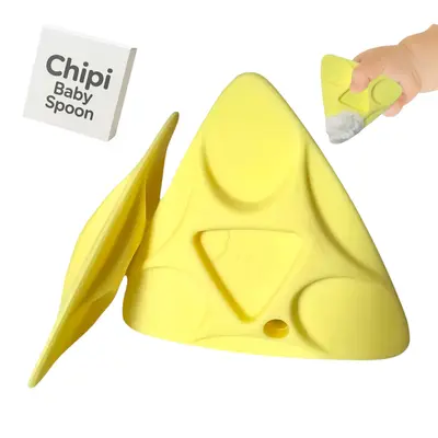 Chipi Baby Spoon Set (2) Pack Pre-Spoon for 6 Months Plus First Stage Self Feeding Training Spoons for Baby Led Weaning BLW S...