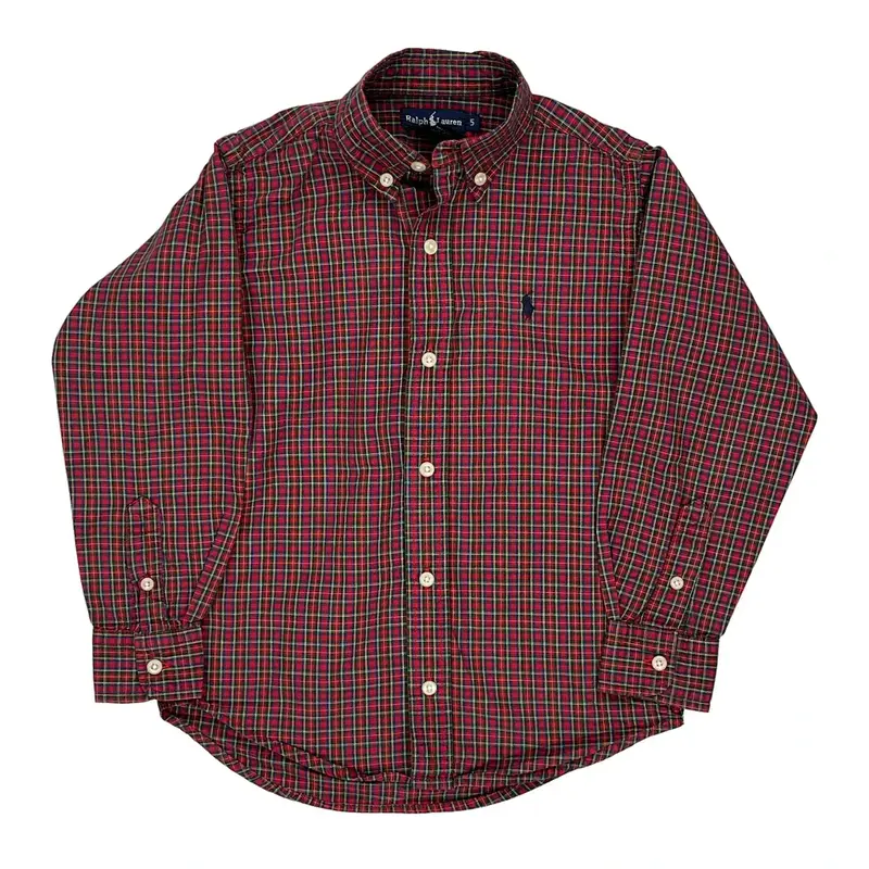 Age 4 Ralph Lauren Checked Shirt - XS Multicoloured Cotton