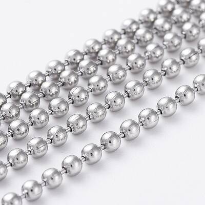 Tarnish Resistant 304 Stainless Steel Ball Chains