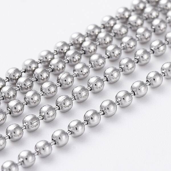 Tarnish Resistant 304 Stainless Steel Ball Chains