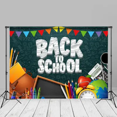 Back To School Pencils Photo Backdrops For Kids - Aperturee