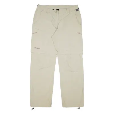 SCHOFFEL Outdoor Trousers Beige Relaxed Straight Womens W32 L31