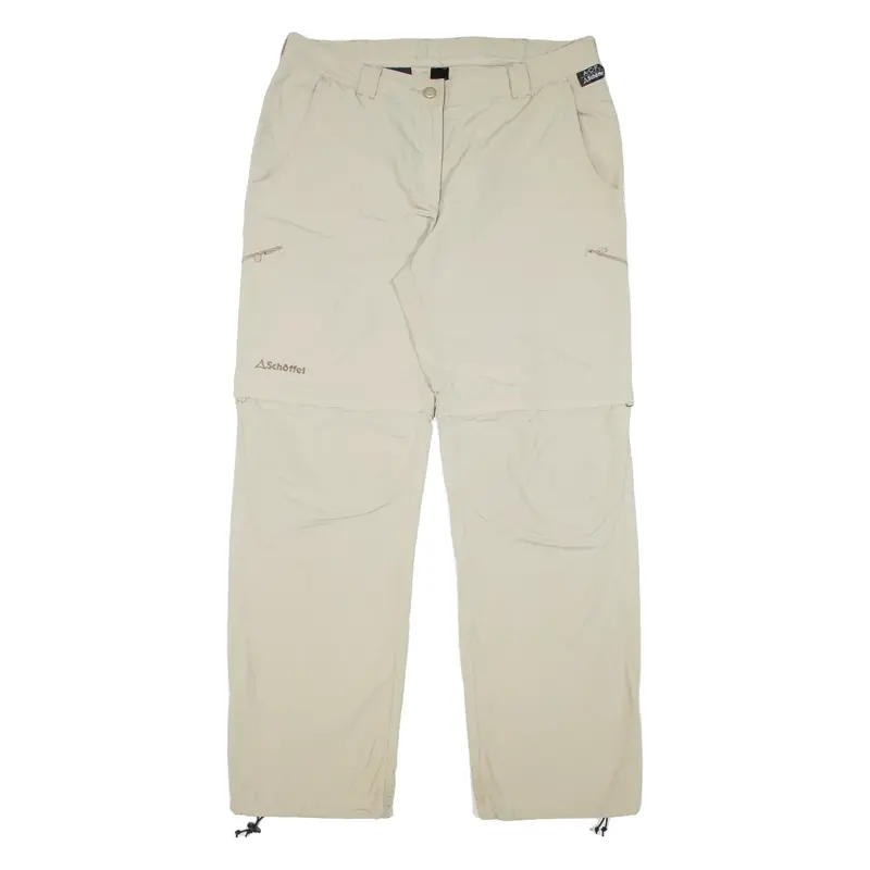SCHOFFEL Outdoor Trousers Beige Relaxed Straight Womens W32 L31