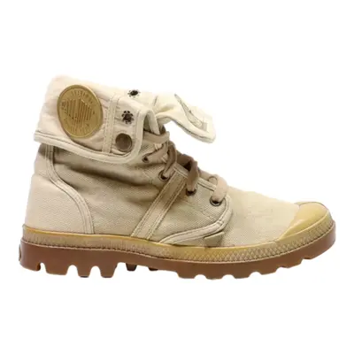 PALLADIUM Ankle Boots Beige Canvas Womens UK 5.5