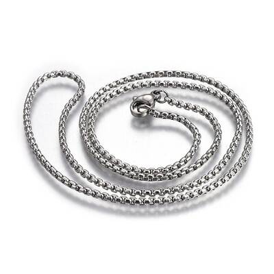 Non-Tarnish 304 Stainless Steel Box Chain Necklaces