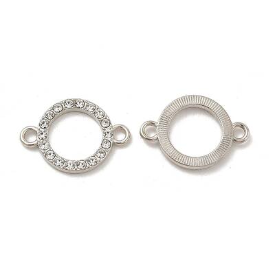 Alloy Connector Charms with Crystal Rhinestone