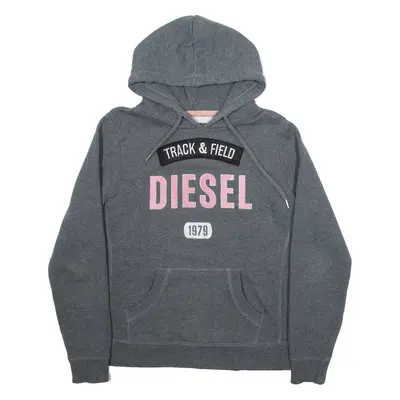 DIESEL Womens Grey Hoodie L