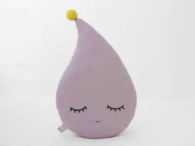 Dusty Lavender Raindrop Pillow