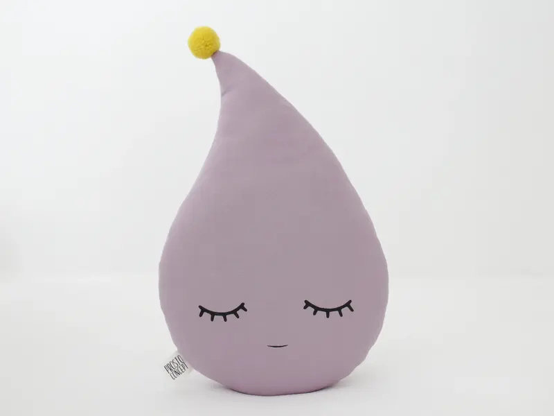 Dusty Lavender Raindrop Pillow